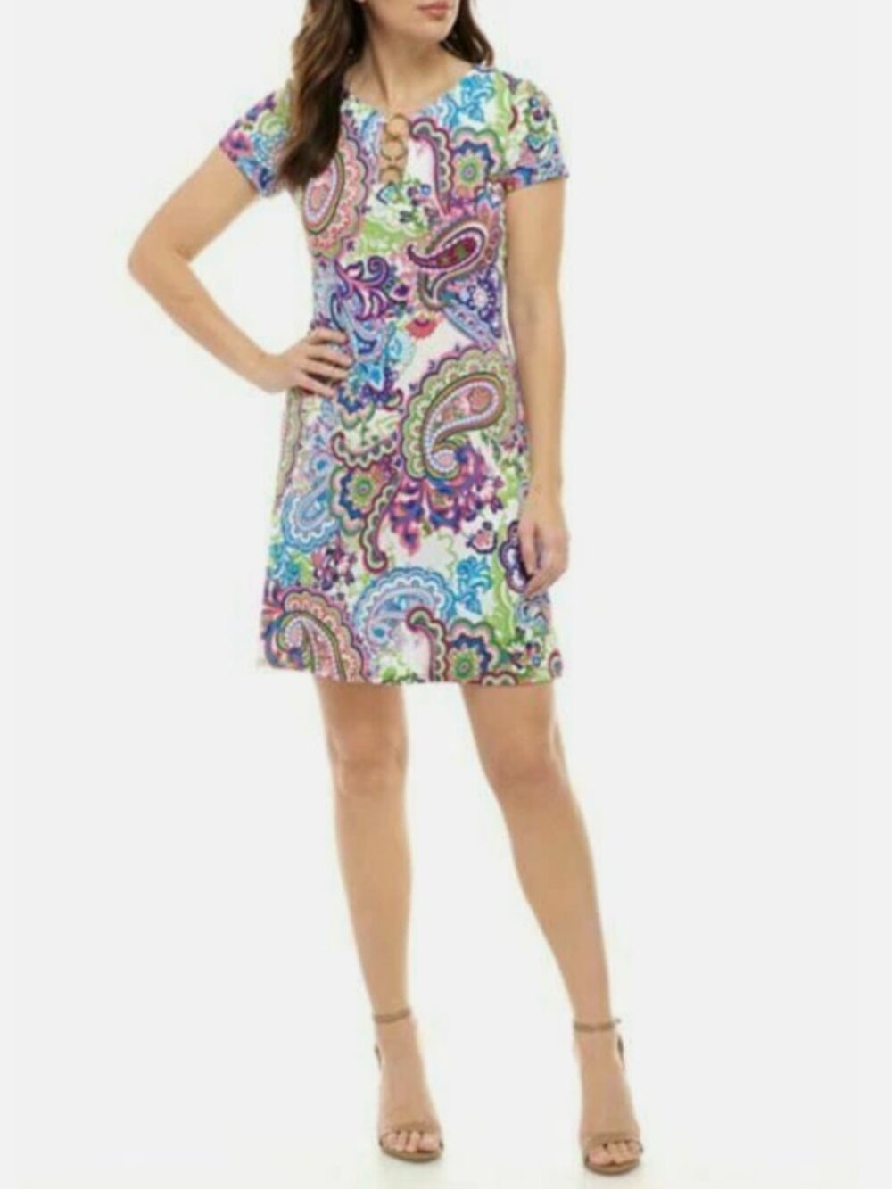 Ivy Road Paisley Print Dress Size Medium NWT